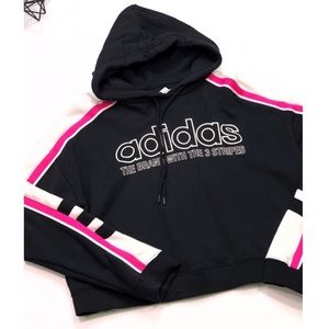 adidas hoodie the brand with 3 stripes